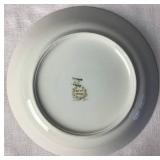 Limoges France Marshall Fields (M.F. & C.) Chicago Gold Encrusted Porcelain Dinnerware Set with Gold Trimmed Teacups and Saucers from O. & E. G. Royal Austria