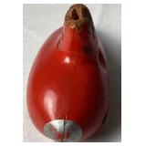 Vintage Red Guido Bondi 10 Hole Sweet Potato Ocarina Flute Marked F