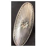 Oval Sterling Silver Accent Ring