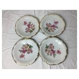 Vintage Schumann Arzberg "Wild Rose" China Set and Mitterteich Bavaria 3 Part Relish Dish