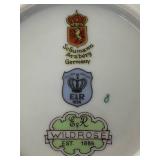 Vintage Schumann Arzberg "Wild Rose" China Set and Mitterteich Bavaria 3 Part Relish Dish