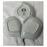 Vintage Schumann Arzberg "Wild Rose" China Set and Mitterteich Bavaria 3 Part Relish Dish