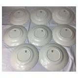 Vintage Copeland Spode "Alden" Fruit and Flower Luncheon Plates - set of 8