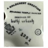 Vintage Balinese Temple Dancer Porcelain Figurine by Kathi Urbach