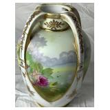 Antique Hand Painted Nippon Porcelain Vase Era 1891-1921