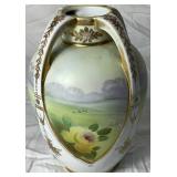 Antique Hand Painted Nippon Porcelain Vase Era 1891-1921