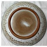 Blue Stoneware Pottery Set - 6 Cups, 6 Plates and 1 10" Plate