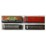 Vintage M. Hohner Marine Band and Auto Valve Harp Harmonicas