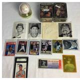 Baseball Trading Card Collection and Bob Feller HOF 