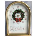 Holiday Musical and Figurine Bundle with 14" Plush Santa and Mrs. Claus and Howard Miller Carols of Christmas II Clock