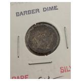 American Coins - Barber Dimes, Liberty Head Nickel and Encased Wheat Penny