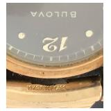 Vintage Dove Gray Bulova Mens Wristwatch 10KT Gold Filled