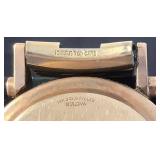 Vintage Dove Gray Bulova Mens Wristwatch 10KT Gold Filled