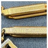 Vintage Mens Collection of Cuff Links, Tie Clips, Collar Bars, Collar Chains and Pins