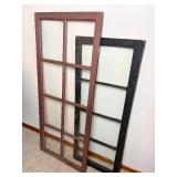 Vintage 8 Pane and 4 Pane Windows