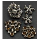 Vintage Glitz and Glam Necklaces, Earrings and Pins