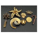 Vintage Glitz and Glam Necklaces, Earrings and Pins