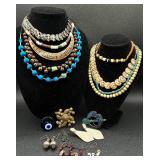 Beaded Boho Necklaces, Pendants and Earrings