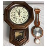 Wall Clock & Wall Weather Station Package