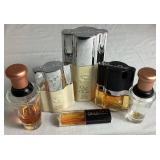 Two Samsonite Beauty Train Cases with Collection of Perfume Bottles