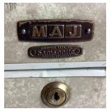 Two Samsonite Beauty Train Cases with Collection of Perfume Bottles