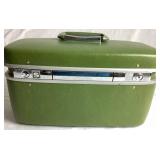 Two Samsonite Beauty Train Cases with Collection of Perfume Bottles