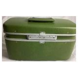 Two Samsonite Beauty Train Cases with Collection of Perfume Bottles