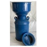 Vintage Milk Can with Cream Strainer/Seperator and Lid