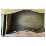 Antique Oak Serpentine Front 4 Drawer Dresser