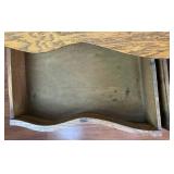 Antique Oak Serpentine Front 4 Drawer Dresser