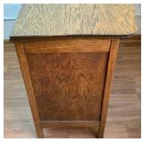 Antique Oak Serpentine Front 4 Drawer Dresser