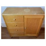 Mid 20th Century Childrens Chifforobe Cabinet