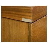 MCM 9 Drawer Dresser with Mirror and Matching Full Headboard & Footboard