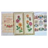 Handmade Artwork - Embroidered, Cross Stitched and Needlepoint