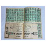 Colllection of S & H Green Stamps, Gold Bond Stamps and Top Value Stamps with Booklets