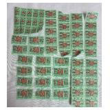 Colllection of S & H Green Stamps, Gold Bond Stamps and Top Value Stamps with Booklets