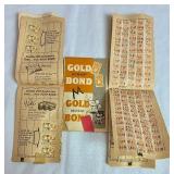 Colllection of S & H Green Stamps, Gold Bond Stamps and Top Value Stamps with Booklets
