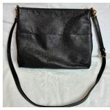Vintage Paloma Picasso Black Leather Crossbody and Fossil Fiona Large Crossbody Handbag