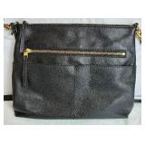 Vintage Paloma Picasso Black Leather Crossbody and Fossil Fiona Large Crossbody Handbag