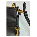 Vintage Paloma Picasso Black Leather Crossbody and Fossil Fiona Large Crossbody Handbag