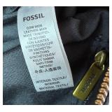 Vintage Paloma Picasso Black Leather Crossbody and Fossil Fiona Large Crossbody Handbag