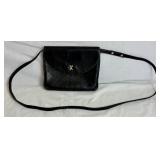 Vintage Paloma Picasso Black Leather Crossbody and Fossil Fiona Large Crossbody Handbag