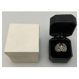 $320.00 Retail Online NEW Carol Collection 24.56 Grams Solid STERLING Silver Mens Ring With Eagle (Size 11)