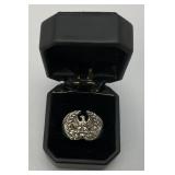 $320.00 Retail Online NEW Carol Collection 24.56 Grams Solid STERLING Silver Mens Ring With Eagle (Size 11)