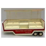 Vintage Collectible Buddy L Coco Cola Trailer With Coke Cases And RARE Hard To Find Coca-Cola Pop Machine (Trailer Only)