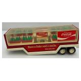 Vintage Collectible Buddy L Coco Cola Trailer With Coke Cases And RARE Hard To Find Coca-Cola Pop Machine (Trailer Only)