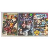 Misc. Comics Including "BLUE BEETLE" And More (Bagged And Carded)