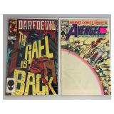 Misc. 60 Cent Comics Including "AVENGERS,DAREDEVIL" And More (Bagged And Carded)