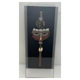 RARE Very Cool Antique Original African Blow Gun (Tested Working) In Acrylic Display Case