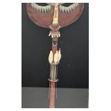 RARE Very Cool Antique Original African Blow Gun (Tested Working) In Acrylic Display Case